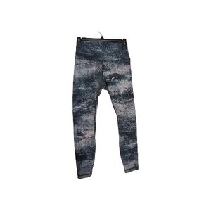 Lululemon Size 6 Wunder Under Blue White High Rise Compression Leggings